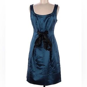 Blue satin Max and Cleo cocktail dress